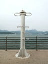 Lamppost on Harbour in Hong Kong