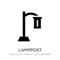 lamppost icon in trendy design style. lamppost icon isolated on white background. lamppost vector icon simple and modern flat Royalty Free Stock Photo