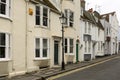 Lamppost and old houses at Brighton, East Sussex Royalty Free Stock Photo