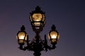 Lamppost on Pont Alexandre III Bridge, Paris Royalty Free Stock Photo