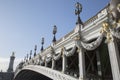 Lamppost of Pont Alexandre III Bridge, Paris Royalty Free Stock Photo