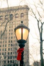 Flatiron Building Lamppost Christmas NYC