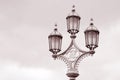 Lamppost on Westminster Bridge, London