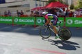 Lampre Merida Racing Cyclist Royalty Free Stock Photo