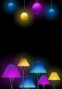 Lamps - Club bar spotlight background design