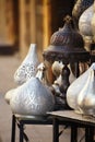 Lamps, crafts, souvenirs in street shop in cairo, egypt