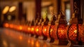 Lamps at Malayalee Wedding Ceremony, generative ai Royalty Free Stock Photo