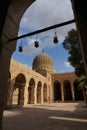 Lamps in the Sultan Al-Ashraf Qaytbay Mosque and Mausoleum Royalty Free Stock Photo