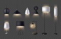 Lamps Transparent Set