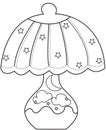 Lampshade coloring page