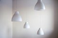 Lampshades on the white background Royalty Free Stock Photo