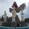Lampung, Indonesia: the Garuda bird monument, the symbol of the city of Bandar Lampung, Tataan, Indonesia (10/2020)
