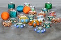 Lampwork beads Royalty Free Stock Photo