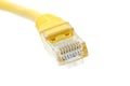LAN cable closeup detail object isolated Royalty Free Stock Photo