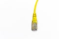Lan cable and connector Royalty Free Stock Photo