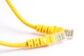 Lan cable internet connection network, rj45 connector ethernet cable Royalty Free Stock Photo