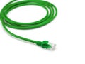 LAN cable lightly coiled isolated on white Royalty Free Stock Photo