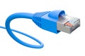 LAN Ethernet Network Cable, 3D rendering Royalty Free Stock Photo