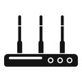 Lan modem icon simple vector. Device hub Royalty Free Stock Photo