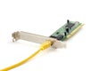 LAN Network card with RJ-45 connector Royalty Free Stock Photo