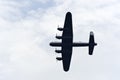 Lancaster bomber from below Royalty Free Stock Photo