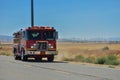 Brush Fire in Lancaster Ca. USA on July 17, 2020.