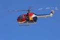 Red Bull Helicopter During A Flight Demonstration