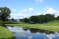 Lancaster canal in countryside near Borwick