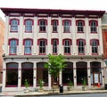 Lancaster City, PA`s only surviving cast iron store front, built in 1873. Royalty Free Stock Photo