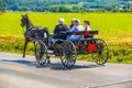 Lancaster County Amish Family in Wagon