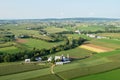 Lancaster County Farmland From Above Royalty Free Stock Photo