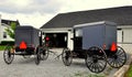 Lancaster County, PA: Amish Buggies Royalty Free Stock Photo