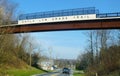 Lancaster County, Pennsylvania, U.S - March 14, 2024 - Underneath the bridge connecting the Enola Low Grade Trail