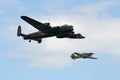 Lancaster and hurricane. Royalty Free Stock Photo