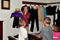 Lancaster, PA: Docent with Kids at Amish House Museum