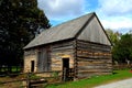 Lancaster, PA: Fachwerk Log Farm House Royalty Free Stock Photo