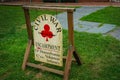 Civil War Encampment Sign Royalty Free Stock Photo