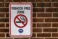 The Tobacco Free Zone Sign