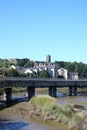 Lancaster Priory church and Greyhound Bridge