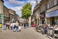 Lancaster, UK, Cheapside, the Main Shopping Street, and People Royalty Free Stock Photo