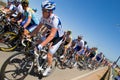 Lance Armstrong amongst the pelaton Royalty Free Stock Photo