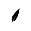 Lanceolate maple leaf flat icon