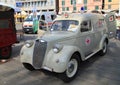 Lancia Ardea vintage 1950 in ambulance version. Genoa Italy, June 12, 2023.