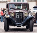 LANCIA AUGUSTA BERLINA 1934 edition, regularity race for historic cars that participated in the Mille Miglia competition from 1927 Royalty Free Stock Photo