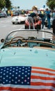 LANCIA AURELIA B24 SPIDER AMERICA PININ FARINA 1955 on an old racing car in rally Mille Miglia 2023