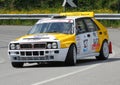 Lancia Delta Integrale during an uphill race