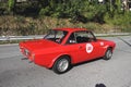 Lancia Fulvia HF 1300 during a rally for historic cars in Italia