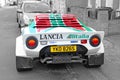 Lancia sponsored racing car Royalty Free Stock Photo