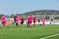 Action Shot of Amateur Football Match