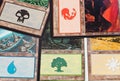 The Land cards of game Magic The Gathering